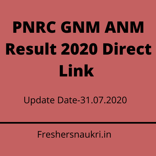 PNRC GNM ANM Result 2020 Direct Link