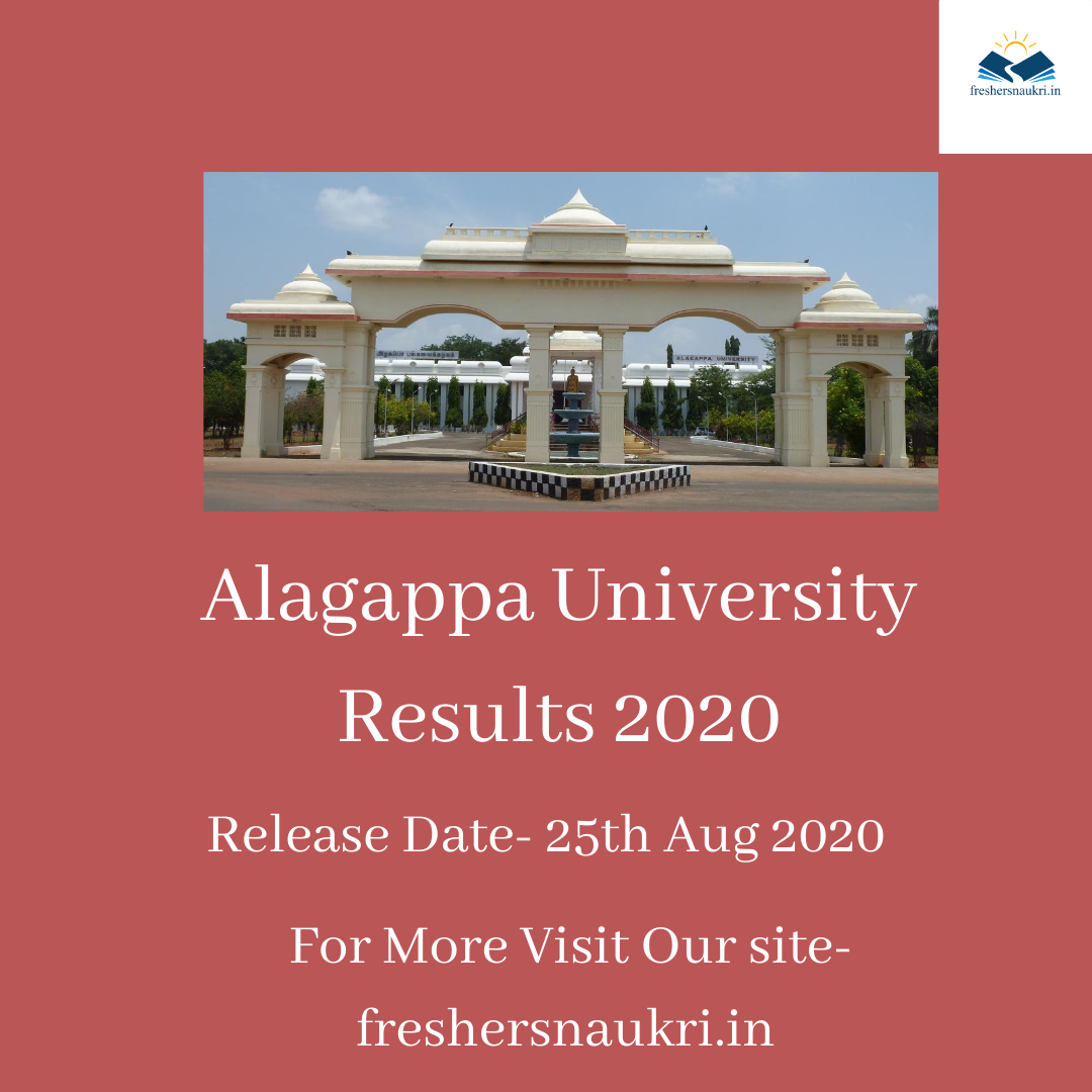 Alagappa University Results 2020