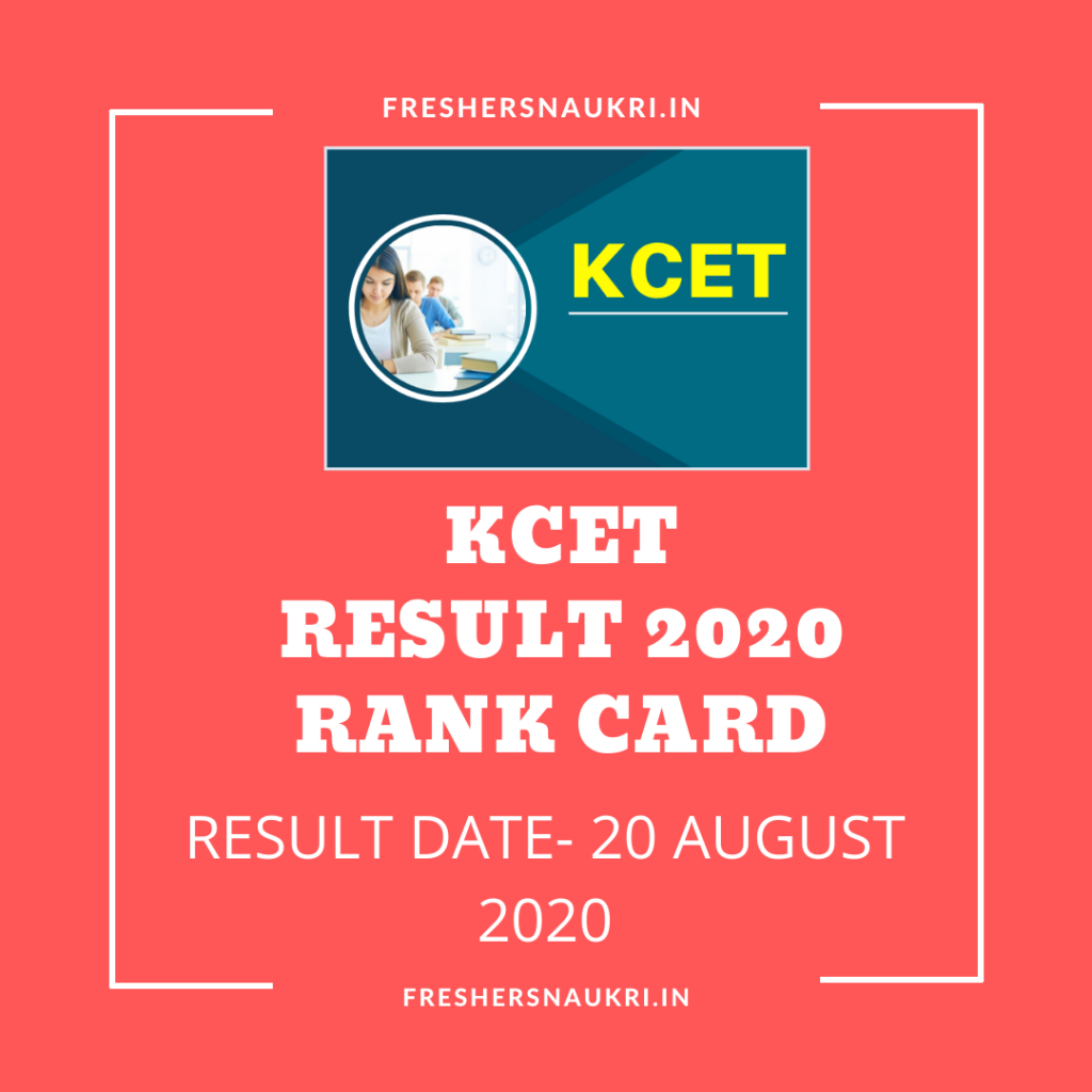 KCET Result 2020 Rank Card