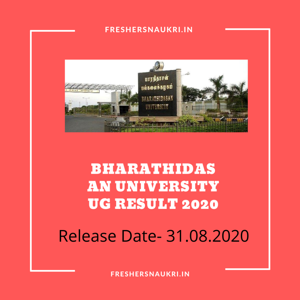 Bharathidasan University UG Result 2020