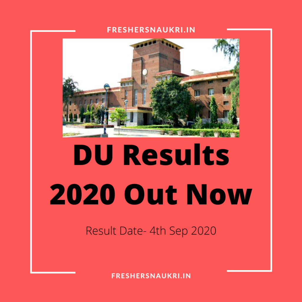 DU Results 2020 Out Now