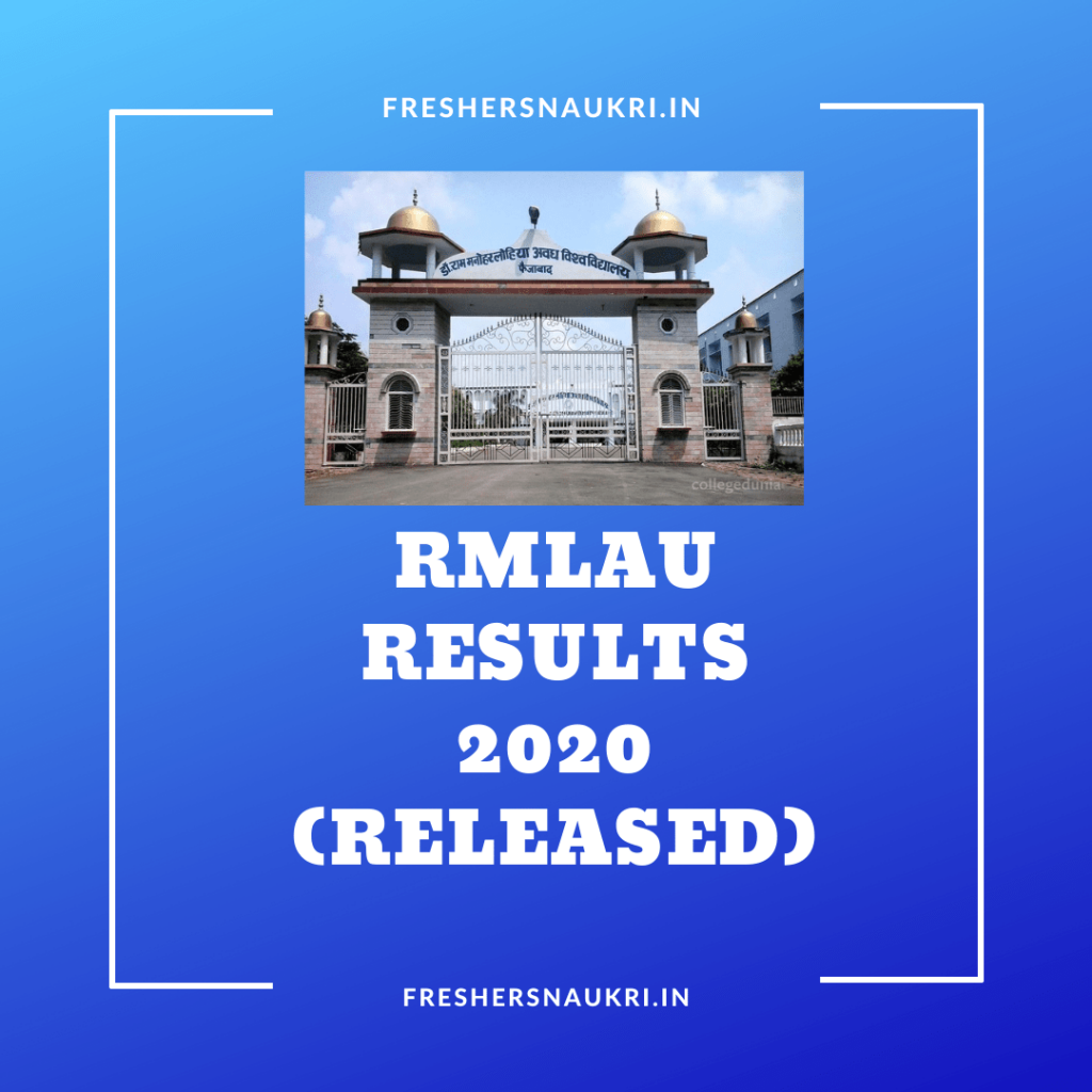 RMLAU Results 2020 (Released)