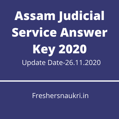 Assam Judicial Service Answer Key 2020