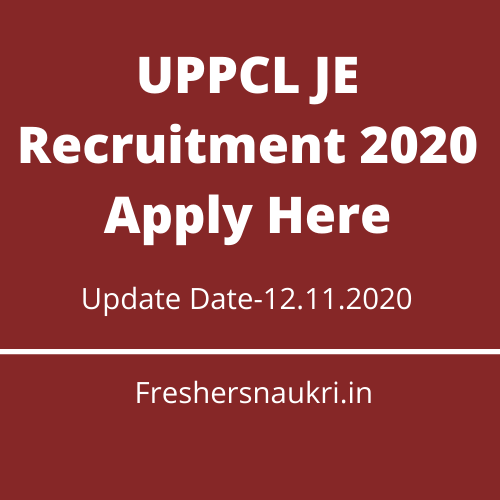 UPPCL JE Recruitment 2020 Apply Here